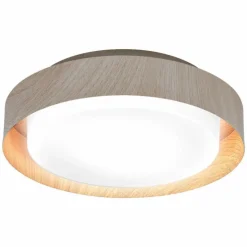 Lampes En Bois-Luminaires Ledvance Orbis Plafonnier Couleur bois, 2 lumières