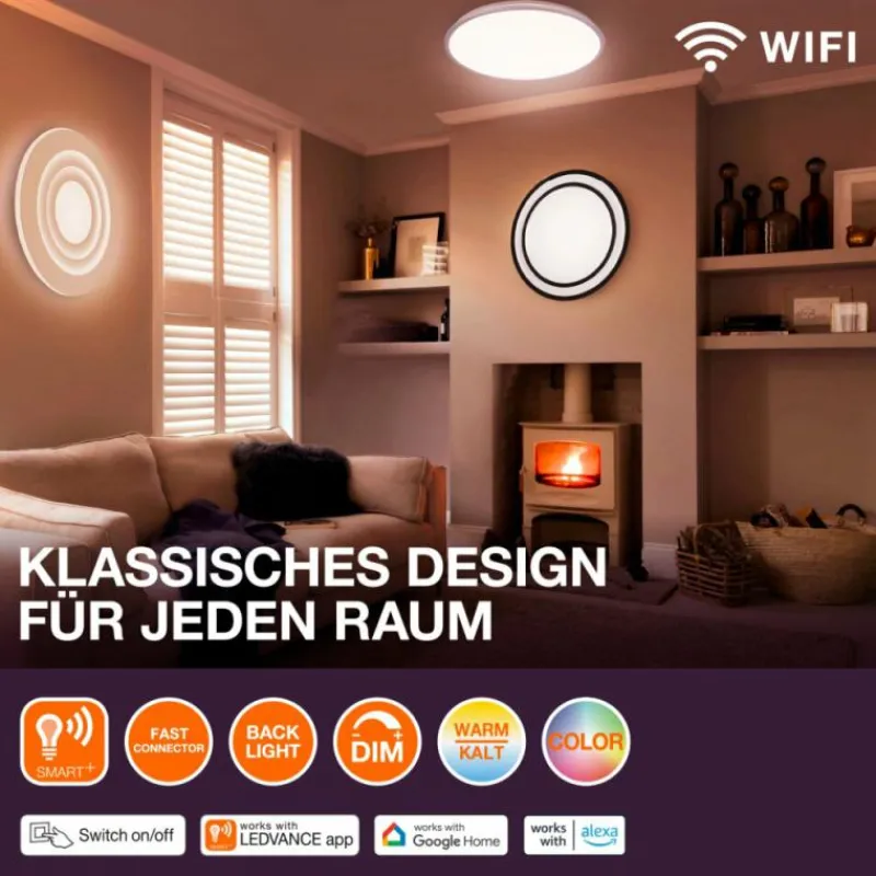 Luminaires Ledvance Orbis Plafonnier Blanc, 1 lumière* Plafonniers