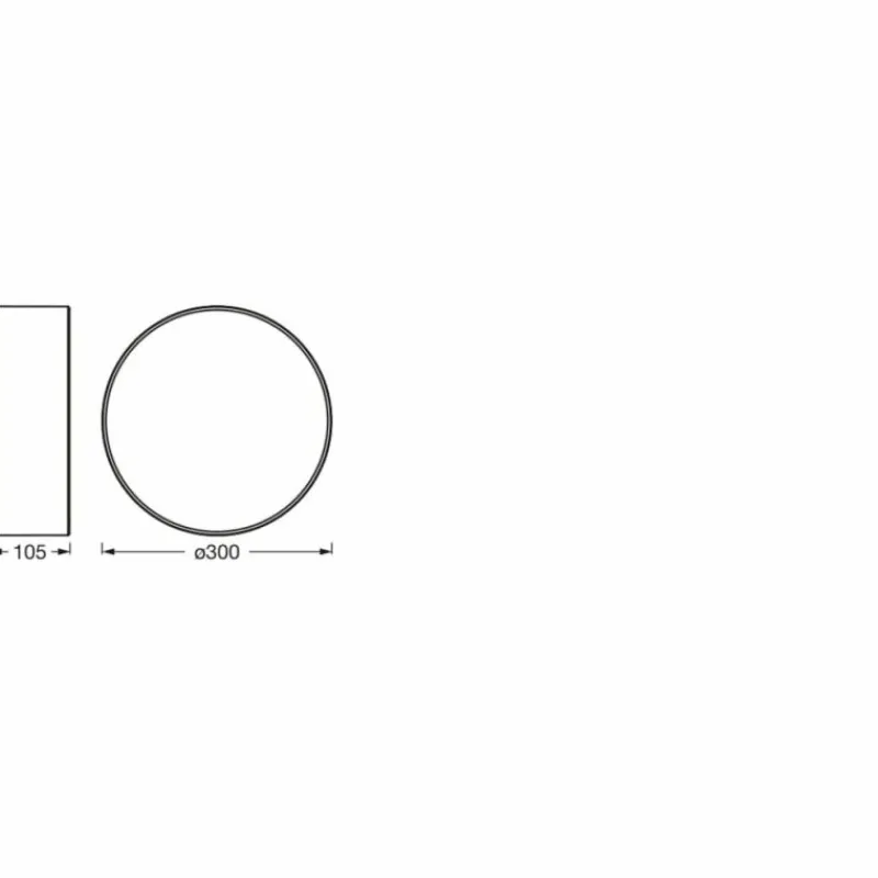 Luminaires Ledvance Orbis Plafonnier Blanc, 1 lumière* Plafonniers