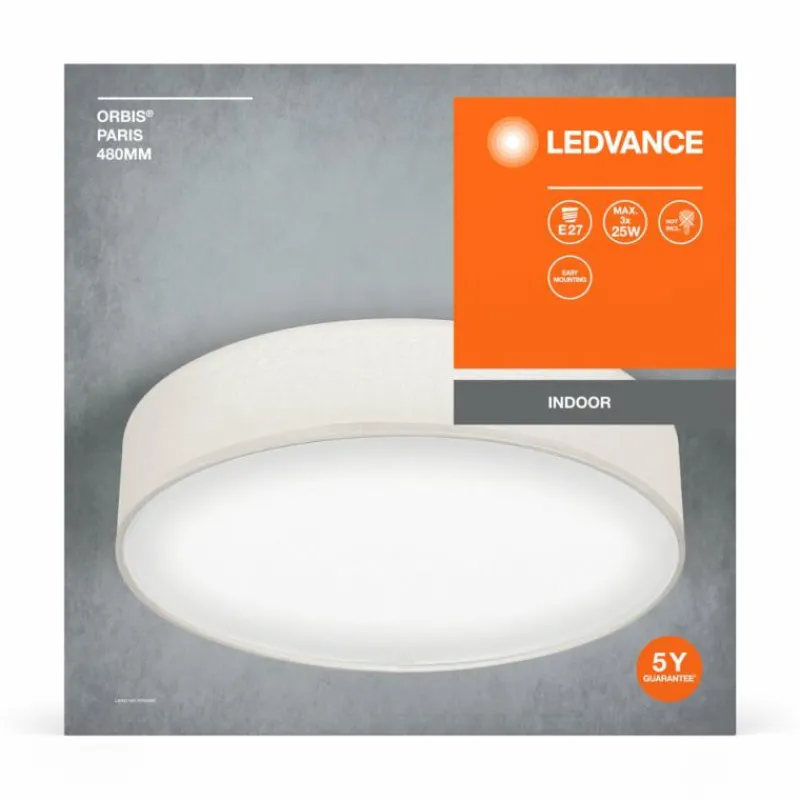 Luminaires Ledvance Orbis Plafonnier Beige, 3 lumières* Plafonniers