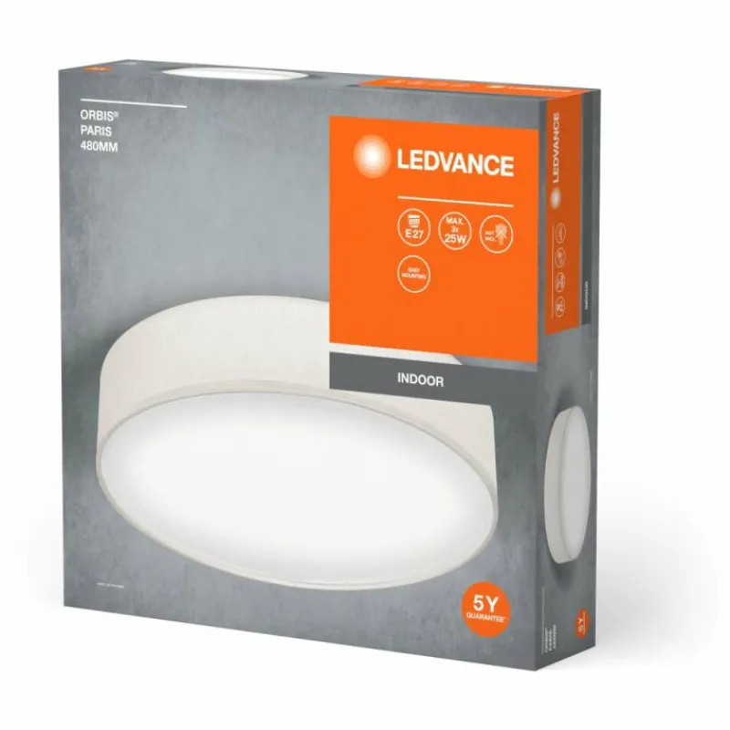 Luminaires Ledvance Orbis Plafonnier Beige, 3 lumières* Plafonniers