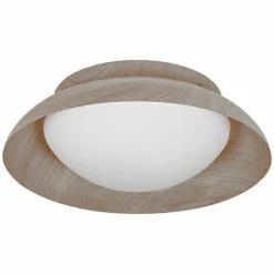 Lampes En Bois-Luminaires Ledvance Orbis Plafonnier Couleur bois, 2 lumières