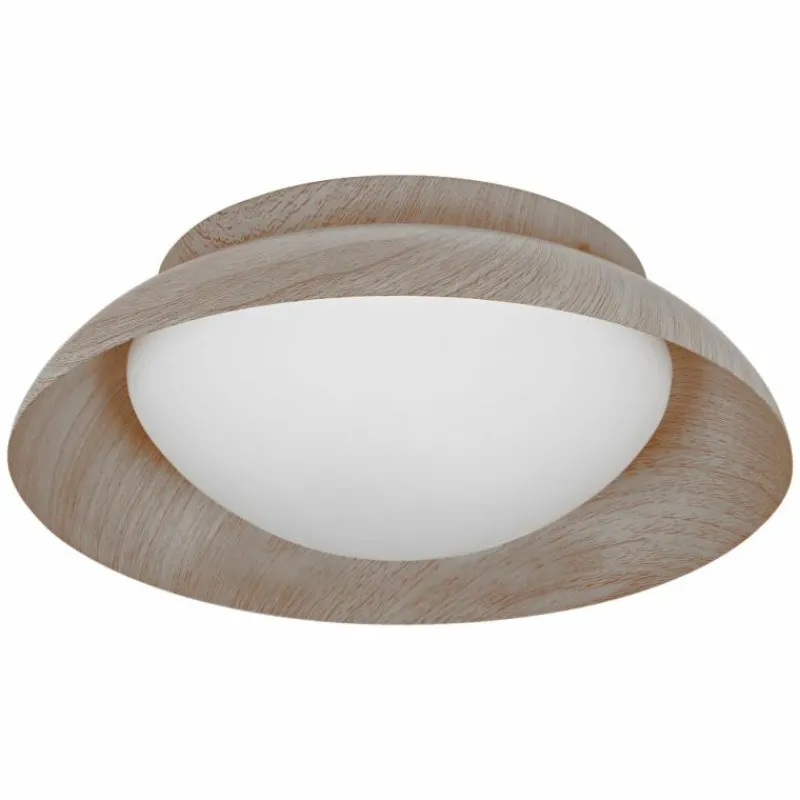 Lampes En Bois-Luminaires Ledvance Orbis Plafonnier Couleur bois, 2 lumières