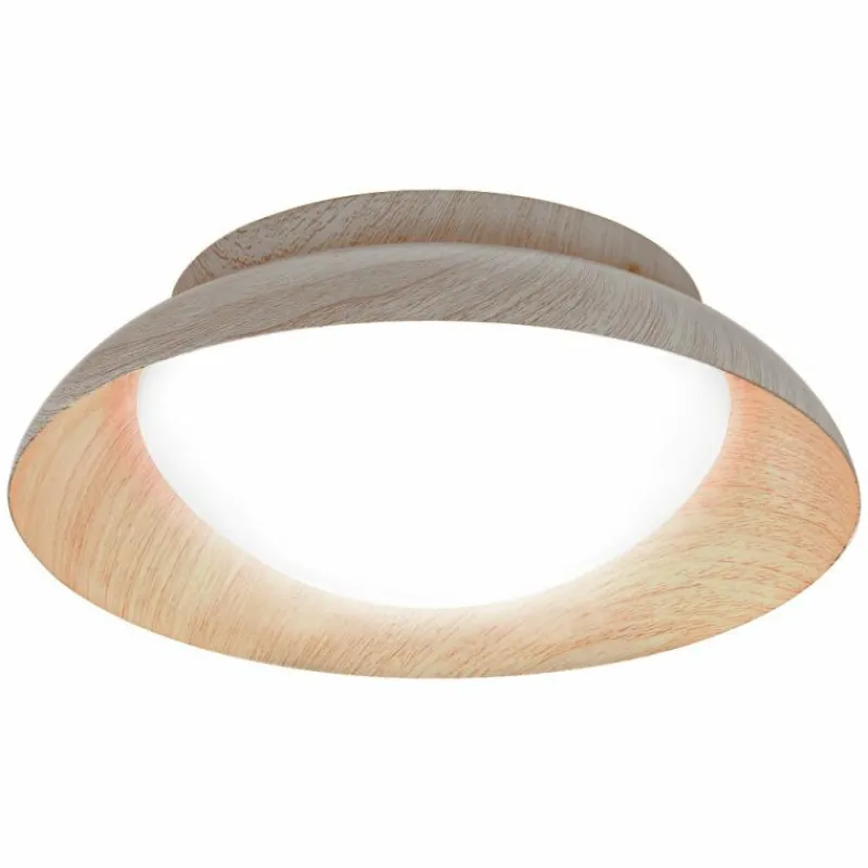 Lampes En Bois-Luminaires Ledvance Orbis Plafonnier Couleur bois, 2 lumières