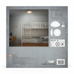 Lampes En Bois-Luminaires Ledvance Orbis Plafonnier Couleur bois, 2 lumières