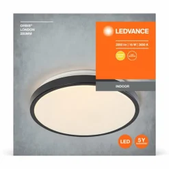 Luminaires Ledvance Orbis Plafonnier LED Noir, 1 lumière* Éclairage Led