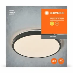 Luminaires Ledvance Orbis Plafonnier LED Noir, 1 lumière* Éclairage Led
