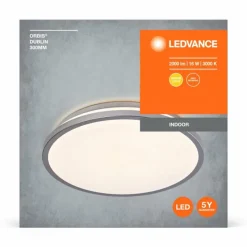 Luminaires Ledvance Orbis Plafonnier LED Argenté, 1 lumière* Éclairage Led