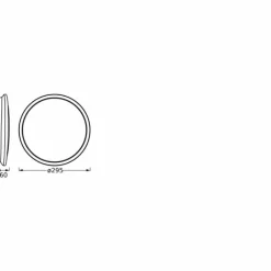 Luminaires Ledvance Orbis Plafonnier LED Argenté, 1 lumière* Éclairage Led