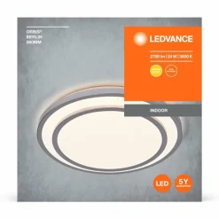Luminaires Ledvance Orbis Plafonnier LED Argenté, 1 lumière* Éclairage Led