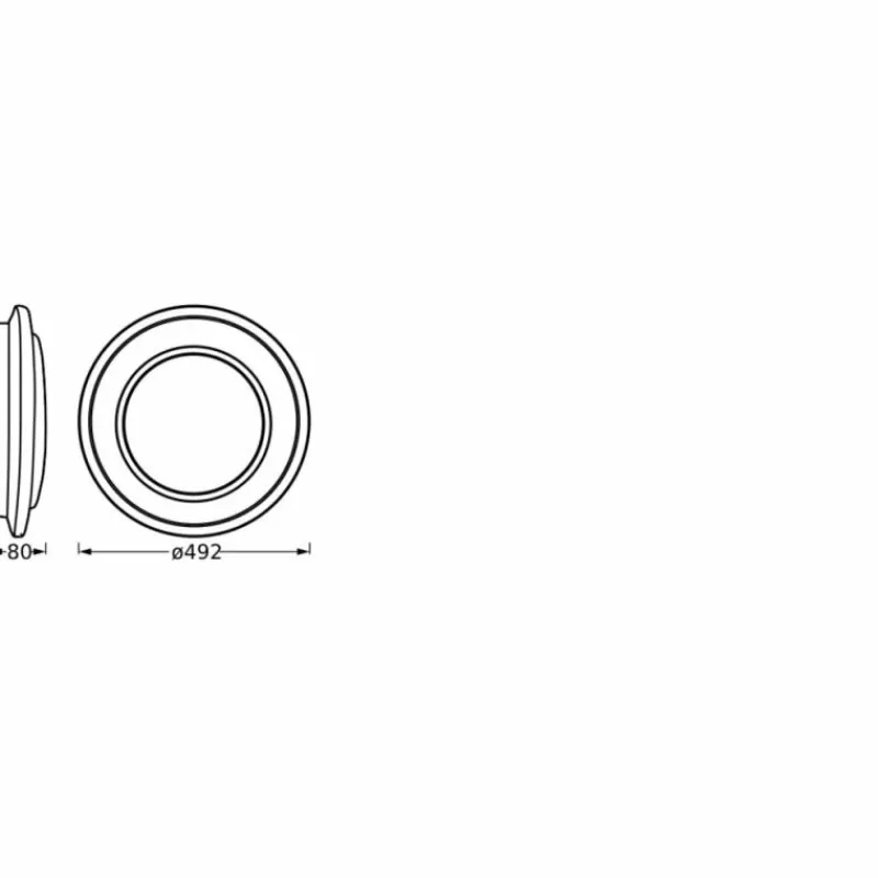 Luminaires Ledvance Orbis Plafonnier LED Argenté, 1 lumière* Éclairage Led