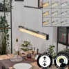 hofstein Ortan Suspension, Suspension LED Argenté, 4 lumières