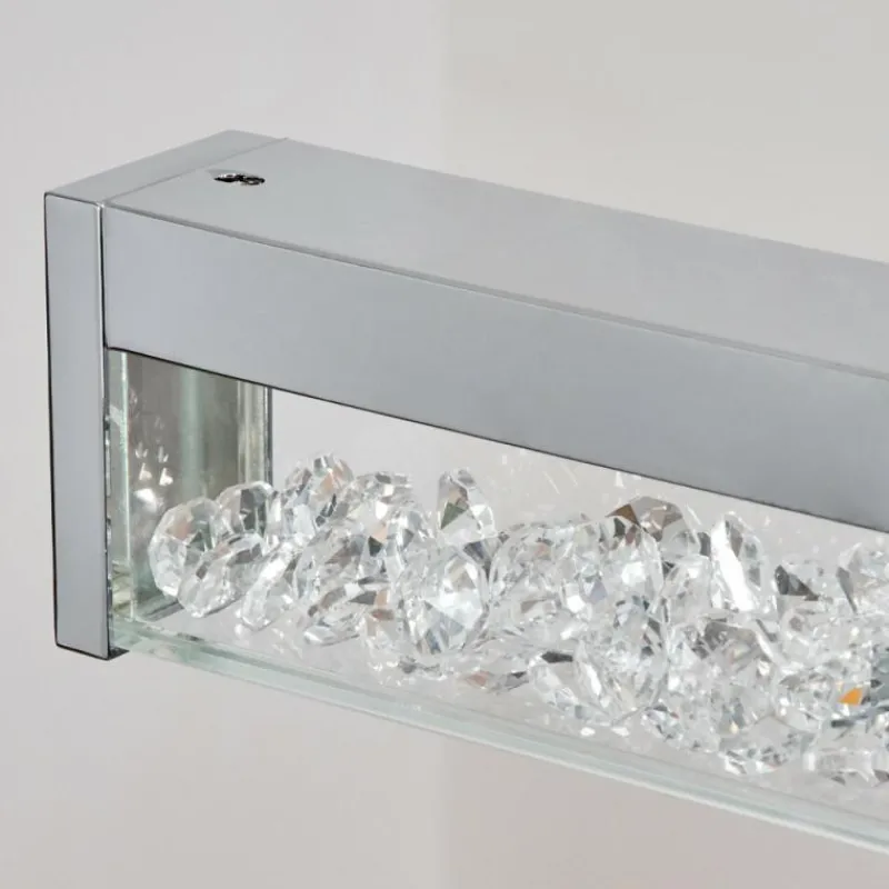 hofstein Ortan Suspension, Suspension LED Argenté, 4 lumières