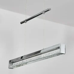 hofstein Ortan Suspension, Suspension LED Argenté, 4 lumières