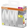 Luminaires Osram OSRAM CLASSIC B Lot de 3 LED E14 5,5 watt 2700 kelvin 806 lumen