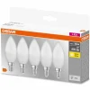 Luminaires Osram OSRAM CLASSIC B Lot de 5 LED E14 4,9 watt 2700 kelvin 470 lumen