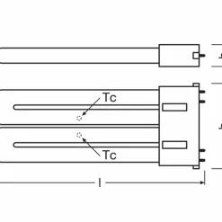 Luminaires Osram OSRAM DULUX 2G10 12 Watt 3000 Kelvin 1350 Lumen