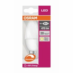 Luminaires Osram Osram LED E14 5,5 Watt 2700 Kelvin 470 Lumen