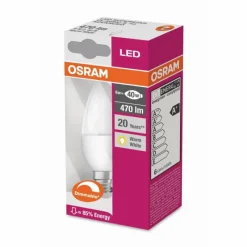 Luminaires Osram Osram LED E14 5,5 Watt 2700 Kelvin 470 Lumen