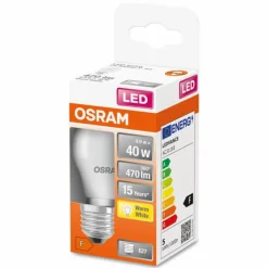 Luminaires Osram Osram LED E27 5,7 Watt 2700 Kelvin 470 Lumen