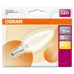 Luminaires Osram Osram LED E14 2,8 Watt 2700 Kelvin 250 Lumen