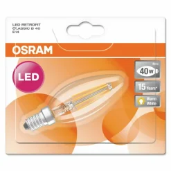 Luminaires Osram Osram LED E14 4 Watt 2700 Kelvin 470 Lumen