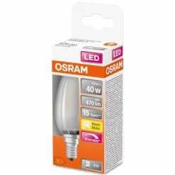 Luminaires Osram Osram LED E14 4,5 Watt 2700 Kelvin 470 Lumen