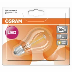 Luminaires Osram Osram LED E27 4 Watt 2700 Kelvin 470 Lumen