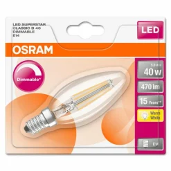 Luminaires Osram Osram LED E14 4,5 Watt 2700 Kelvin 470 Lumen