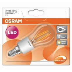 Luminaires Osram Osram LED E14 4,5 Watt 2700 Kelvin 470 Lumen
