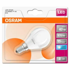 Luminaires Osram Osram LED E14 5 Watt 2700 Kelvin 470 Lumen