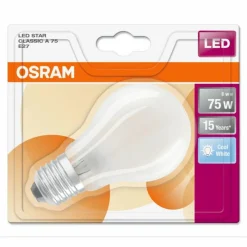 Luminaires Osram Osram LED E27 8 Watt 4000 Kelvin 1055 Lumen