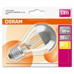 Luminaires Osram Osram LED E27 7 Watt 2700 Kelvin 650 Lumen