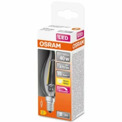 Luminaires Osram Osram LED E14 4,5 Watt 2700 Kelvin 470 Lumen