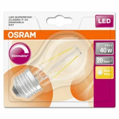 Luminaires Osram Osram LED E27 4,5 Watt 2700 Kelvin 470 Lumen