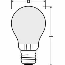 Luminaires Ledvance OSRAM LED E27 7,5 Watt 2700 Kelvin 1055 lumen