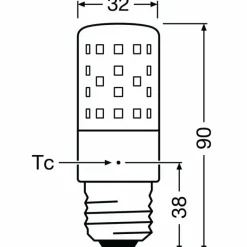 Luminaires Ledvance OSRAM LED E27 7,3 Watt 2700 Kelvin 806 Lumen