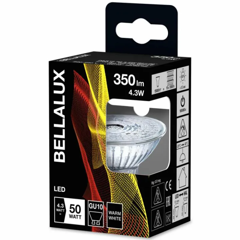 Luminaires Ledvance Osram LED GU10 4,3 Watt 350 Lumen 2700 Kelvin
