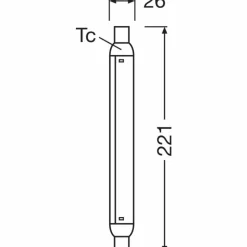 Luminaires Osram OSRAM LED Line S15s 4 Watt 2700 Kelvin 350 Lumen