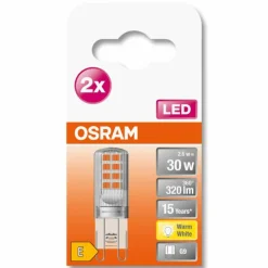 Luminaires Osram OSRAM LED PIN Lot de 2 G9 2,6 watt 2700 kelvin 320 lumen