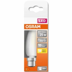 Luminaires Osram OSRAM LED Retrofit B22d 2,5 Watt 2700 Kelvin 250 lumen
