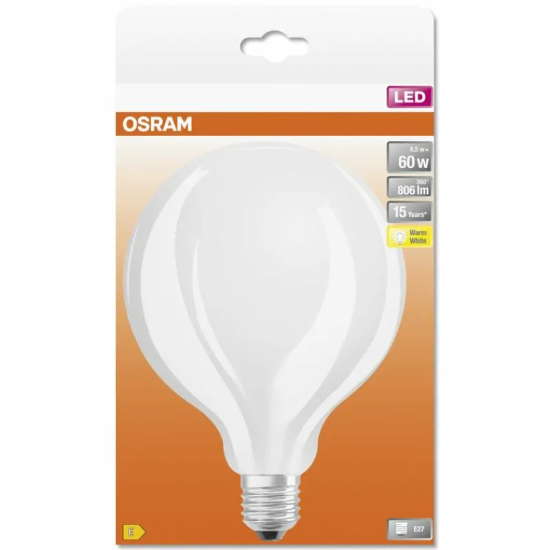 Luminaires Osram OSRAM LED Retrofit E27 6,5 watt 2700 kelvin 806 lumen