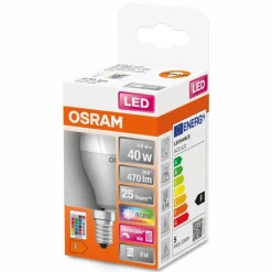 Luminaires Osram OSRAM LED Retrofit E14 4,9 watt 2700 kelvin 470 lumen