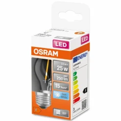 Luminaires Osram OSRAM LED Retrofit E27 2,5 Watt 4000 Kelvin 250 lumen