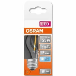 Luminaires Osram OSRAM LED Retrofit E27 2,5 Watt 4000 Kelvin 250 lumen