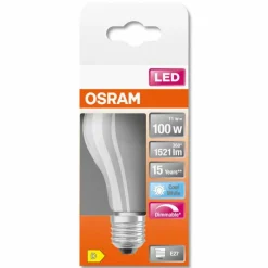 Luminaires Osram OSRAM LED Retrofit E27 11 Watt 4000 Kelvin 1521 Lumen