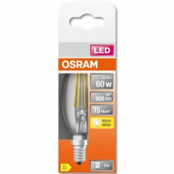 Luminaires Osram OSRAM LED Retrofit E14 5,5 watt 2700 kelvin 806 lumen