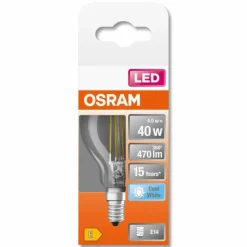 Luminaires Osram OSRAM LED Retrofit E14 4 watt 4000 kelvin 470 lumen