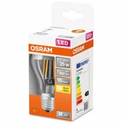 Luminaires Osram OSRAM LED Retrofit E27 4 Watt 2700 Kelvin 400 lumen