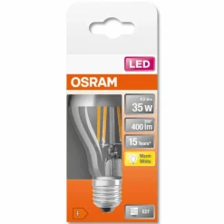 Luminaires Osram OSRAM LED Retrofit E27 4 Watt 2700 Kelvin 400 lumen